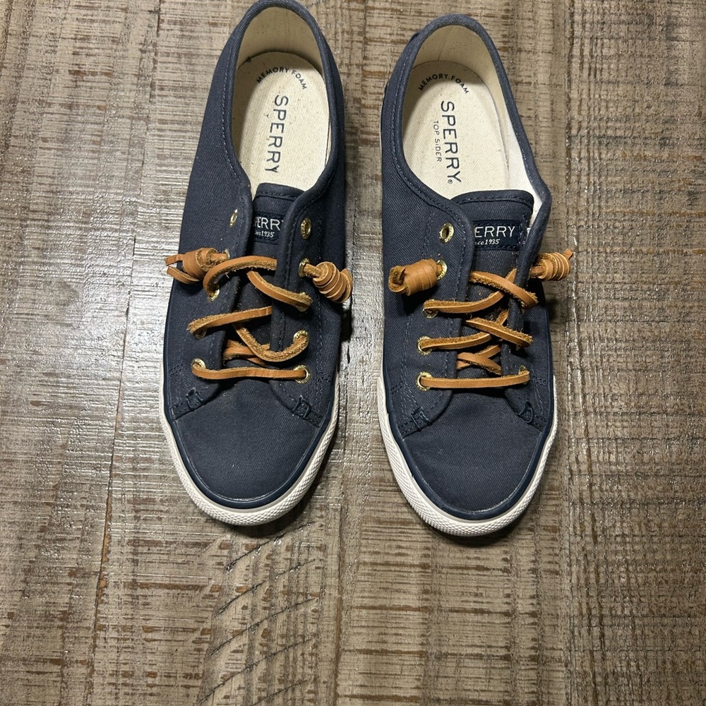 Sperry Navy Blue Canvas Shoes